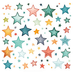 Doodle Style Stars