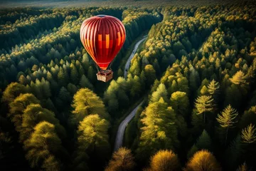 Fotobehang hot air balloon in the sky © Haider