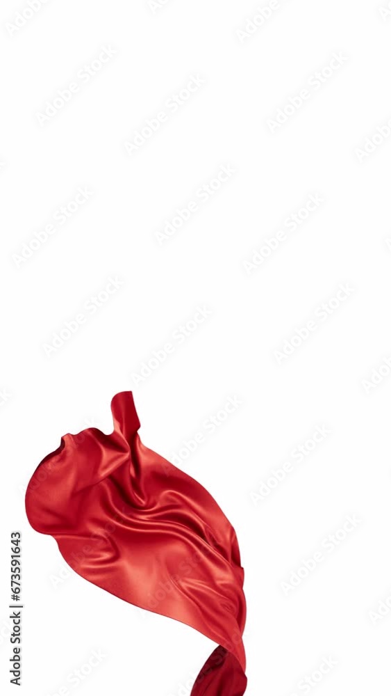 Poster flowing wave cloth curve line with alpha channel, 3d rendering.