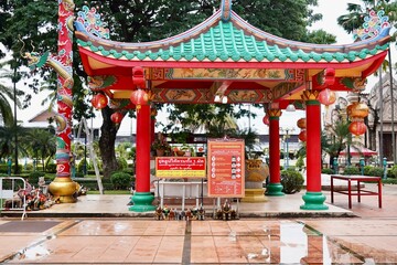 Buriram City Pillar Shrine, 
the chinese temple at the city Pillar Shrine in the city centre of...