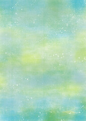 緑の優しげな水彩の背景画像