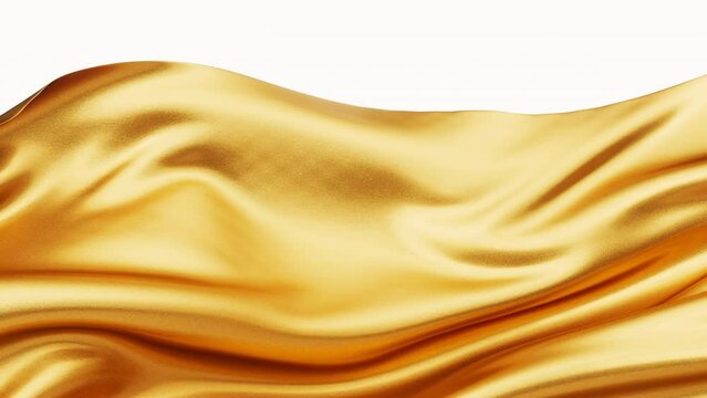 Flowing wave cloth background, 3d rendering.