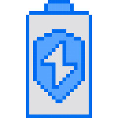 Security, Charge, Pixelart Art, Protech, Guard Collection Set. 