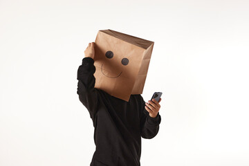 Various emotions and movements of the person 
wearing the mask.