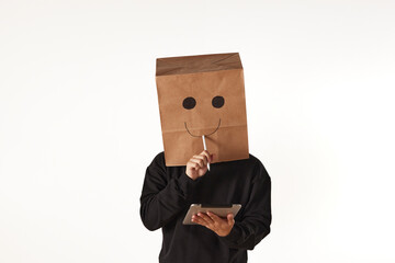 Various emotions and movements of the person 
wearing the mask.