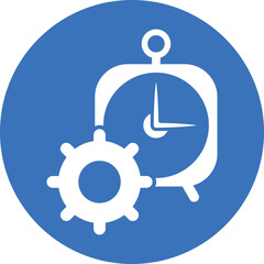 Clock, management, settings icon