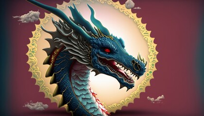 2024 dragon year, new year of the dragon, dragon year, wallpaper dragon, animal dragon, gold dragon, Abstract dragon as a symbol of the year 2024	