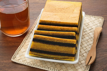 Lapis Legit, Spekuk or Spekkoek, delicious Indonesian cake
