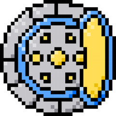 Disk Brake, Car, Pixelart Art, Machine, Stop Collection Set. 