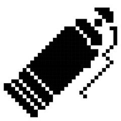 Fototapeta premium Fire Extinguisher, Car, Pixelart Art, Machine, Protection Collection Set. 