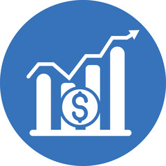 Finance, growth, income icon