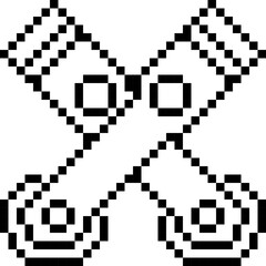Pistons, Car, Pixelart Art, Machine, Motor Collection Set. 
