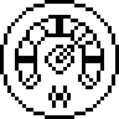 Fuel Meter, Car, Pixelart Art, Machine, Oil Collection Set. 