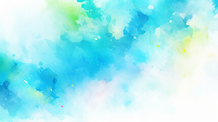青色の水彩風背景