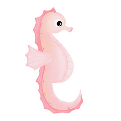 pink sea horses 