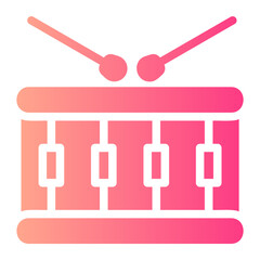 snare drum gradient icon