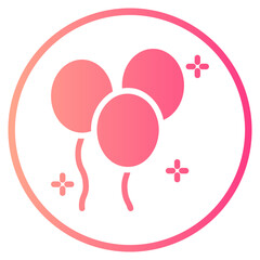 balloon gradient icon
