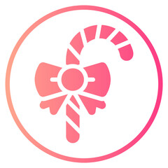 candy cane gradient icon