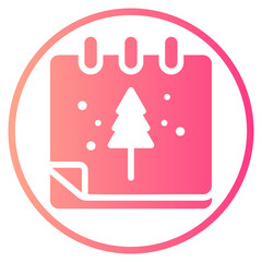 christmas day gradient icon