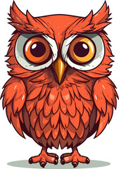 Easter owl illustration