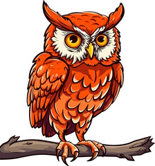 Fototapeta premium Easter owl illustration