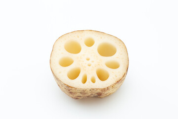 白背景にレンコン