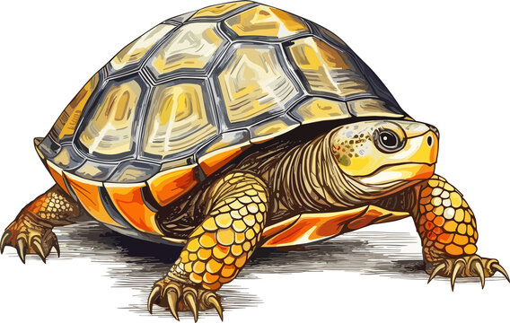 Eastern Box Turtle illustration