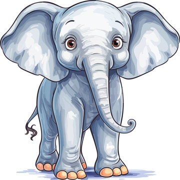 Baby elephant illustration