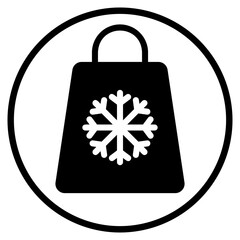bag glyph icon