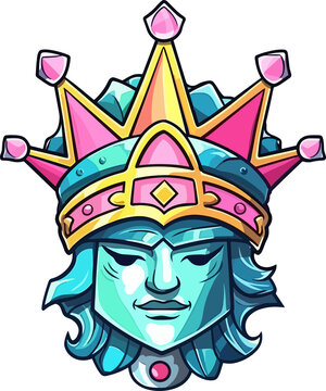 Statue of Liberty crown Illustration 