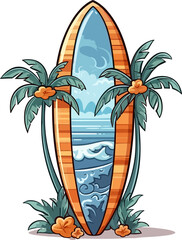 Surfboard Illustration 