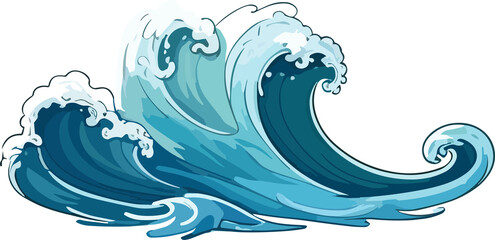 Waves Illustration. 