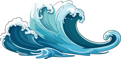 Waves Illustration. 