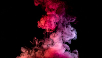 Obraz premium Colorful Smoke Against a Dark Background