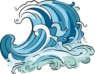Waves Illustration. 