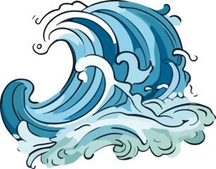Waves Illustration. 