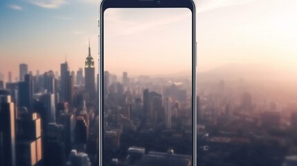 a view of a city from a window
