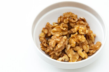 白背景にクルミ