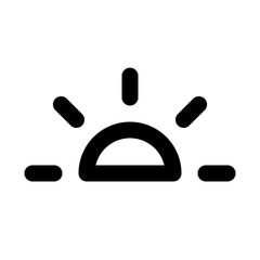 sunrise line icon