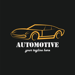 Car Premium Concept Logo Design brand Abstract Lines vector illustration Automobile Sports Motor vehicle silhouette Auto garage automotive