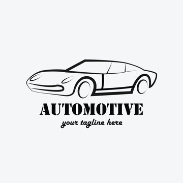 Car Premium Concept Logo Design brand Abstract Lines vector illustration Automobile Sports Motor vehicle silhouette Auto garage automotive
