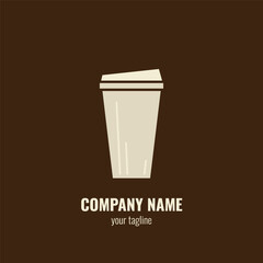 coffee quotes graphics, logos, labels and badges Vector illustration coffee shop logo template Cafe vector emblem. Cup of coffee icon