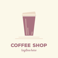 coffee quotes graphics, logos, labels and badges Vector illustration coffee shop logo template Cafe vector emblem. Cup of coffee icon