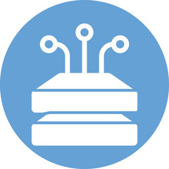 Stack, storage, big data icon
