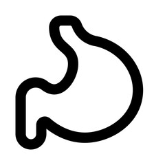 Fototapeta premium stomach line icon