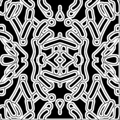 A seamless creative black and white artwork design 