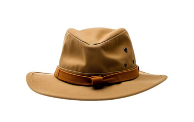 Khaki Colored hat, Military  Hat isolated on transparent background.