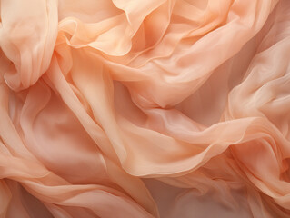 Tissue Paper Texture with Fine Creases: Soft Peach