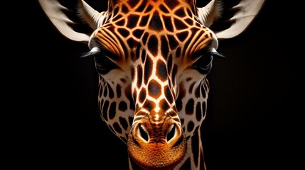 a giraffe with its mouth open