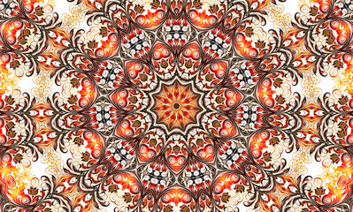 Abstract kaleidoscope background. Beautiful multicolor kaleidoscope texture. Unique mandala design